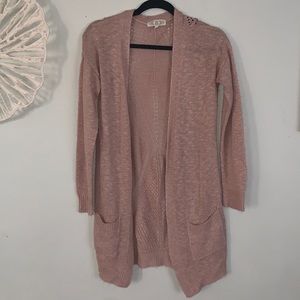 Pink cardigan